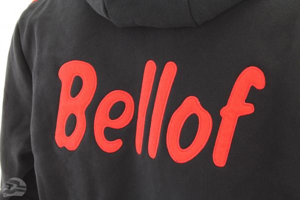 Stefan Bellof Sweat Jacke ''Helm'' Classic Line schwarz / rot / gelb
