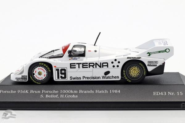 Porsche 956K Brun #19 5th 1000km Brands Hatch 1984 Bellof, Grohs  