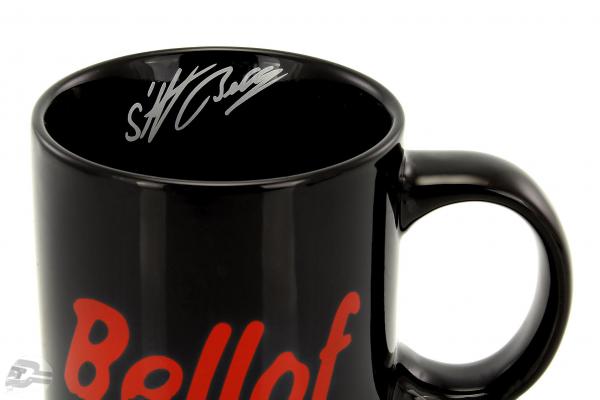 Stefan Bellof coffee mug "helmet" black