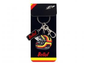 Stefan Bellof key chain helmet red / yellow / black