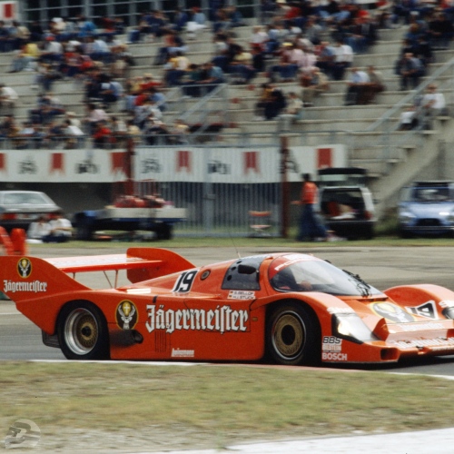 1000km Imola 1984 (Gesamtsieger), Brun Jägermeister-Porsche, Bellof und Stuck | © Porsche AG